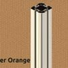 155 Kaptur w kolorze gorzkiej pomarańczy, ramka z polerowanego połysku w kolorze RAL9005