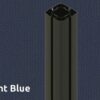 156 Kaptur w kolorze nocnego błękitu, ramka czarna RAL9005