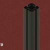 157 Terra-Haube, schwarzer RAL9005-Rahmen