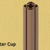 158 Butter Cup-Haube, kupferfarbener Rahmen