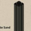 160 White Sand, Black RAL9005 frame