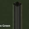 Capot 162 vert Olver, cadre noir RAL9005