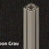 166 Carbon grau hood, Gray 9007 frame