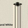 167 Natural White kapuuts, poleeritud läikiv raam
