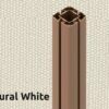 167 Витяжка Natural White, рамка мідного кольору