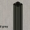 168 Lead gray hood, Black RAL9005 frame