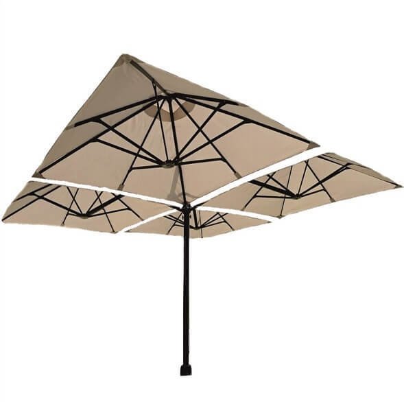 Sun umbrellas with 1-4 side hoods