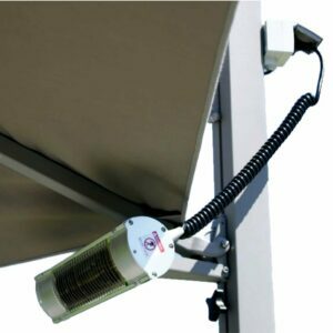 Infrared heaters for umbrellas