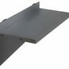 Shelves with supports, light anthracite color