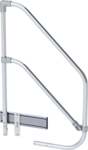 Side handle for 3-step ladders