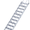 13-step aluminum staircase with handrail