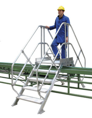 Passages over production lines or conveyors