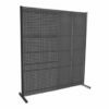 Anthracite-colored frames with 2m anthracite-colored perforated walls for hanging boxes