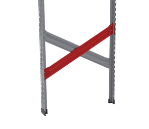 Diagonal of Metalsistem rack stand