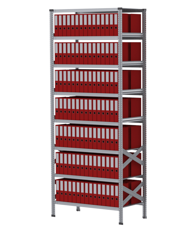 Стелажі архівні двосторонні 3039х600, базовий модуль