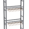 Wall-mounted three-level clothes racks 3039x400mm, base module