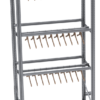 Three-level racks for clothes 2510x500mm with centrally mounted hanger, base module