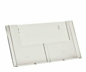 2-pocket wall-mounted booklet holders 2W155HA