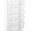 6-Fächer-Hängebroschürenhalter Flexiplus A4, transparent