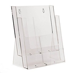 Hanging and standing booklet holders A4