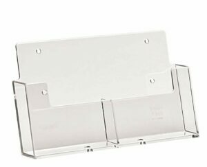 Two-compartment hanging booklet holders 2WA6