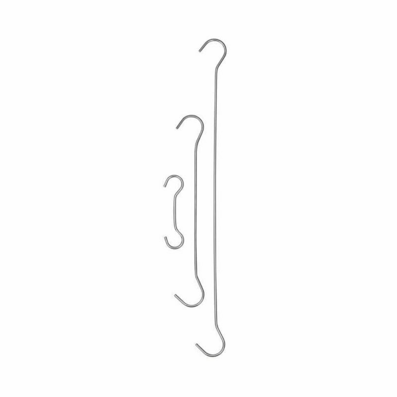 Double-sided hooks for posters