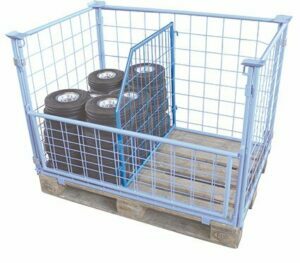 Dividers for mesh pallet trays