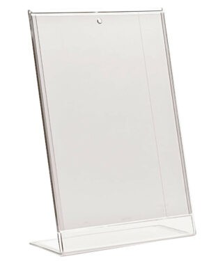 Transparente Styroporständer im A4-Format mit PVC-Abdeckung AP210