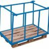 Front liners for pallets, blue RAL5012 color