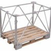 Galvanized reinforced liners for pallets are placed