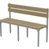 1,2m long benches with support and adjustable height legs