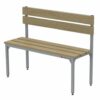 1m long benches with support and adjustable height legs