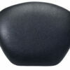 Juodos spalvos dirbtinės odos kėdės atlošas bei sėdynė