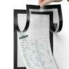 Black frames for marking cleaning schedules, A5 format