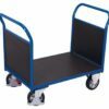 Large platform carts with closed handles