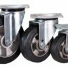 Swivel rubber wheels for heavy loads
