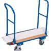 Platform carts with two foldable handles