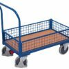 Platform carts with 20cm high mesh sides
