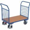 Platform trolleys with two handles with mesh filling