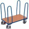 Platform carts with angled handles
