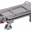 Folding aluminum trolleys with two shelves