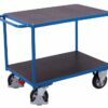Reinforced carts for workbenches with two shelves