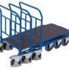 Sliding platform carts with moisture-resistant plywood platform