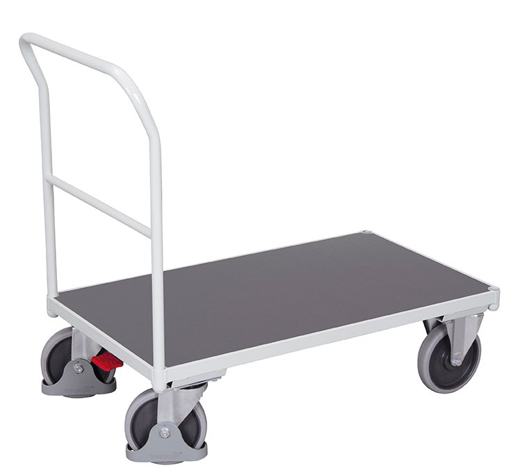 Light gray platform storage carts