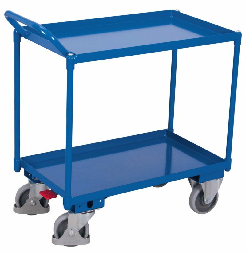 Carts, with two, recessed tub-type shelves