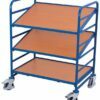 Carts for six, 600x400mm format boxes, with shelves with an adjustable angle of inclination