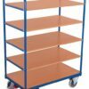 Carts with five shelves