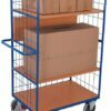 Carts for folding and lifting shelves