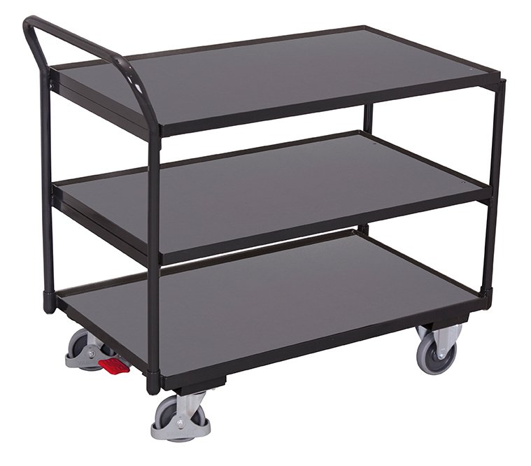 Trolley with three shelves