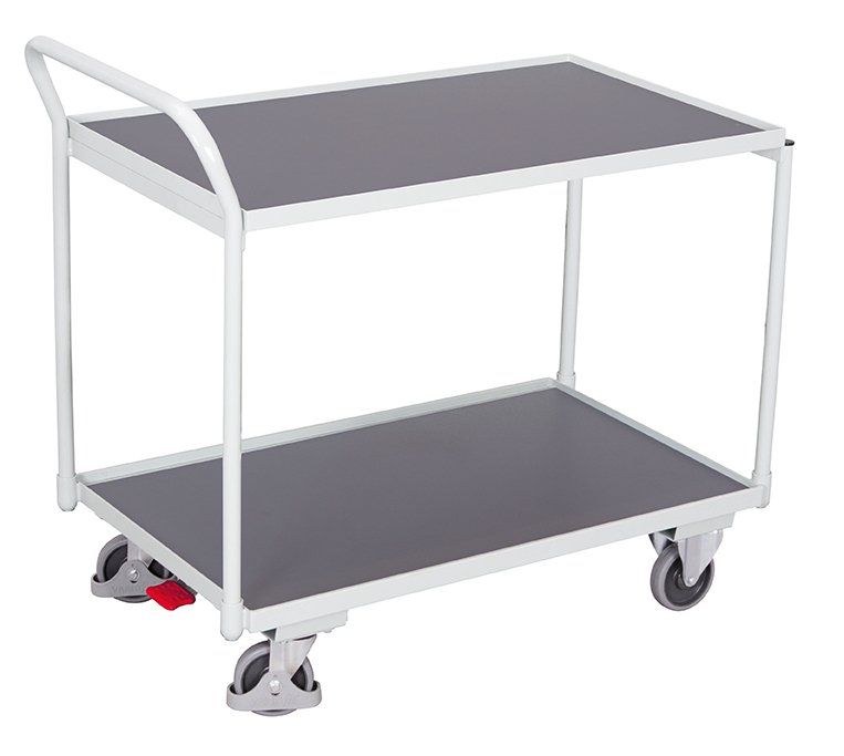 Trolley with two shelves